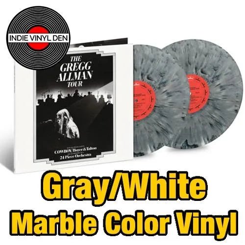 Gregg Allman - Tour - Grey/White Marble Color Vinyl Record 2LP