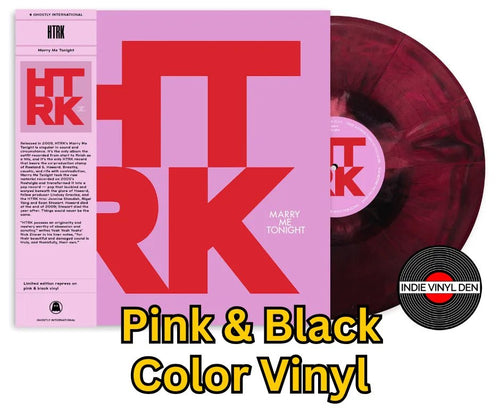 HTRK - Marry Me Tonight (Ghostly 25 Year Anniversary) - Pink & Black Color Vinyl Record rockit-t-shirts.myshopify.com #Indie_Vinyl_Den#