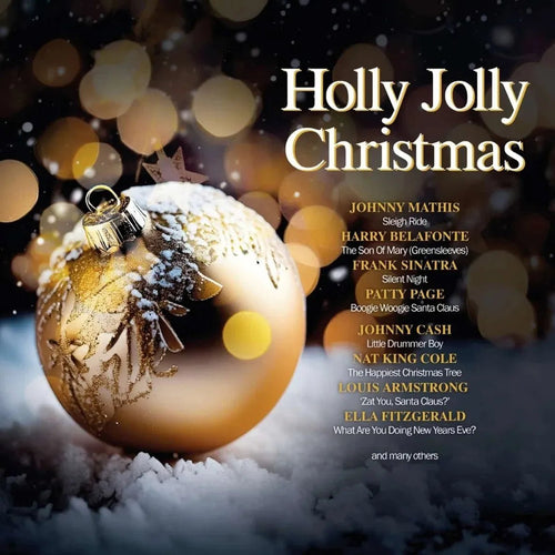 Holly Jolly Christmas - Various Artists - Clear/White Color Vinyl Record rockit-t-shirts.myshopify.com #Indie_Vinyl_Den#