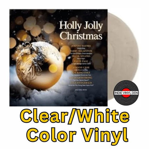Holly Jolly Christmas - Various Artists - Clear/White Color Vinyl Record rockit-t-shirts.myshopify.com #Indie_Vinyl_Den#
