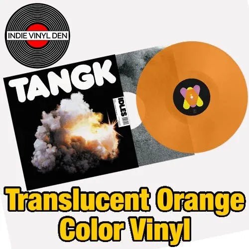 IDLES - TANGK - Translucent Orange Color Vinyl Record rockit-t-shirts.myshopify.com #Indie_Vinyl_Den#