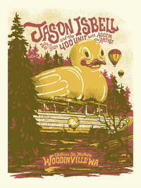 JASON ISBELL and the 400 Unit - Woodinville 2024 Gig Poster rockit-t-shirts.myshopify.com #Indie_Vinyl_Den#