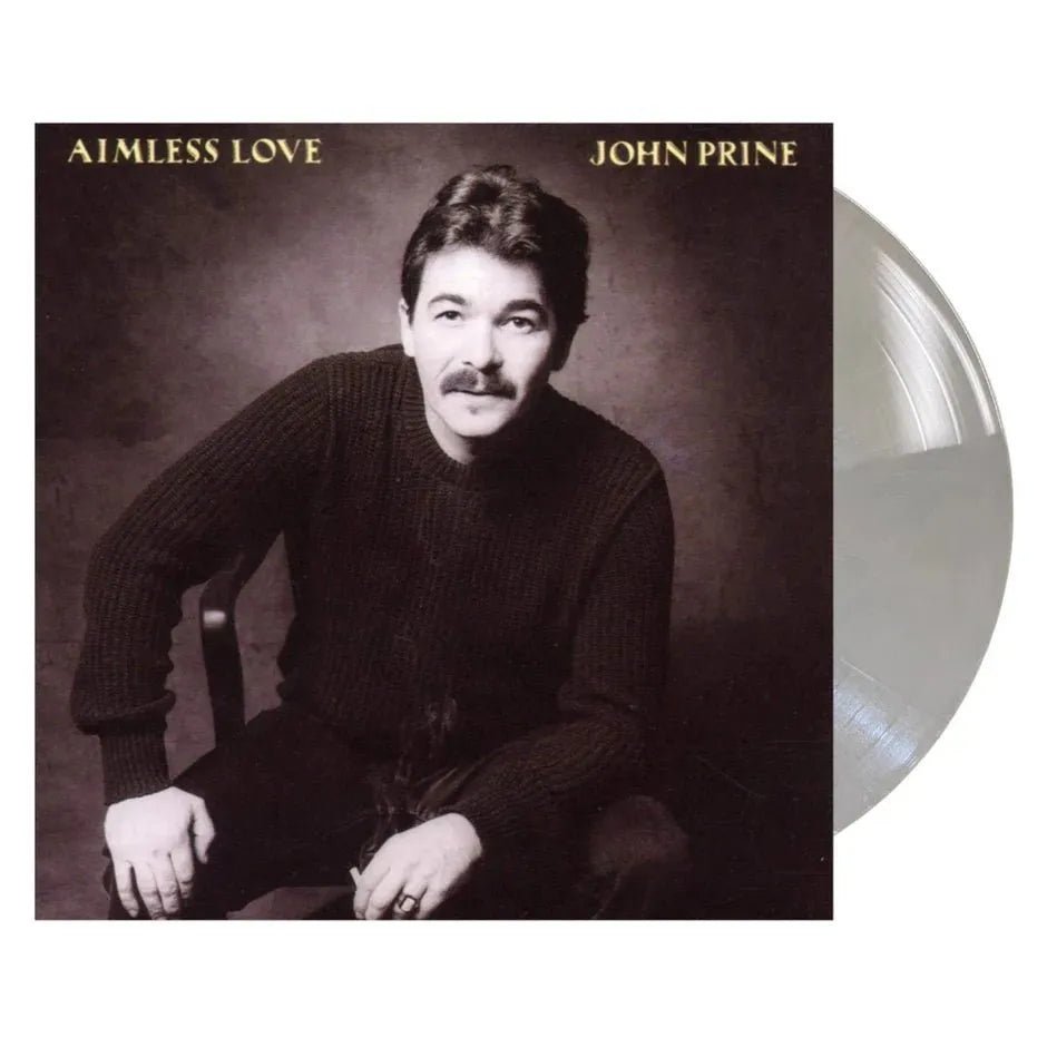 John Prine - Aimless Love -  Natural w/ Silver Marble Color Vinyl Record rockit-t-shirts.myshopify.com #Indie_Vinyl_Den#