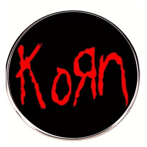 KORN logo red round - Enamel Pin