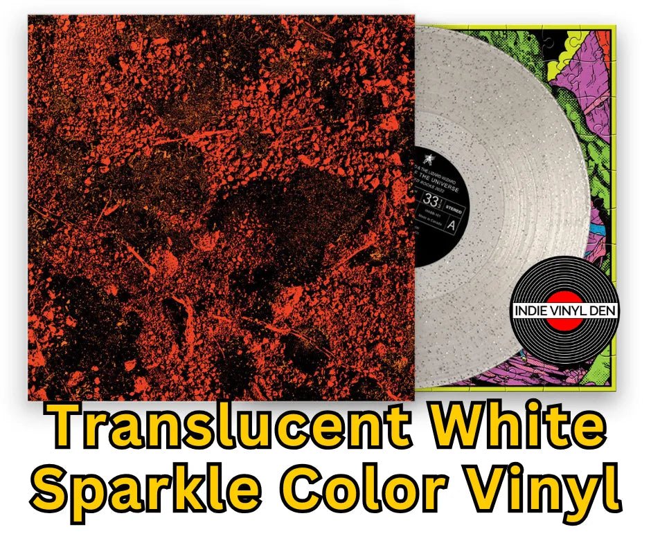 King Gizzard & The Lizard Wizard - Murder Of The Universe (Live) - Translucent White Sparkle Color Vinyl rockit-t-shirts.myshopify.com #Indie_Vinyl_Den#