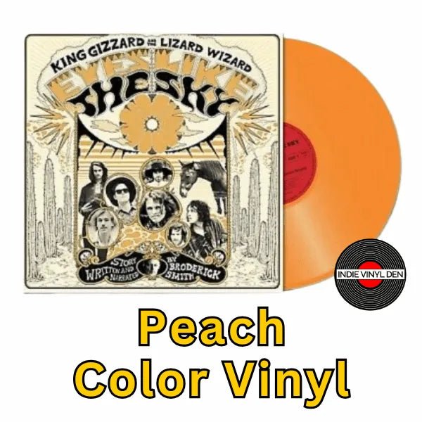 King Gizzard & The Lizard Wizard – Eyes Likes The Sky - Peach Color Vinyl Record * rockit-t-shirts.myshopify.com #Indie_Vinyl_Den#