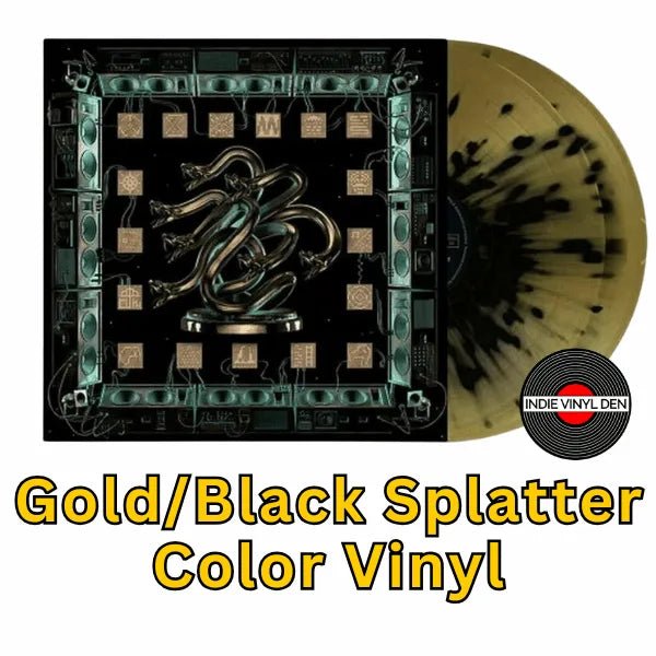 King Gizzard and the Lizard Wizard - Chunky Shrapnel - Gold with Black Splatter Color Vinyl * rockit-t-shirts.myshopify.com #Indie_Vinyl_Den#