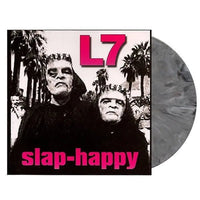 L7 - Slap Happy - Grey Marble Color Vinyl rockit-t-shirts.myshopify.com #Indie_Vinyl_Den#
