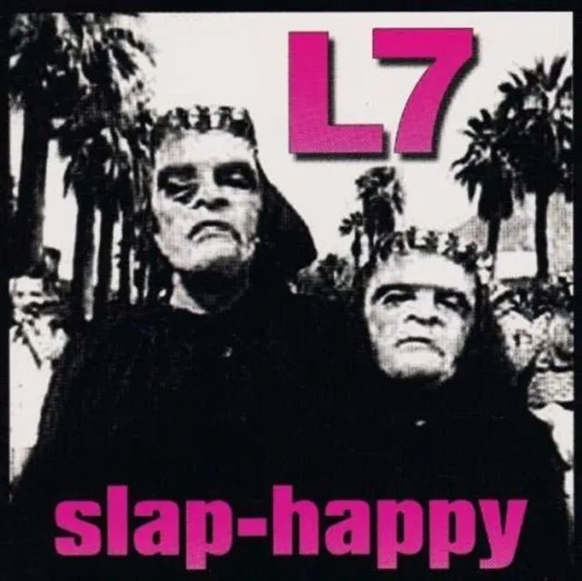 L7 - Slap Happy - Grey Marble Color Vinyl rockit-t-shirts.myshopify.com #Indie_Vinyl_Den#