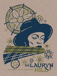LAURYN HILL - Twilight 2014 Gig Poster rockit-t-shirts.myshopify.com #Indie_Vinyl_Den#