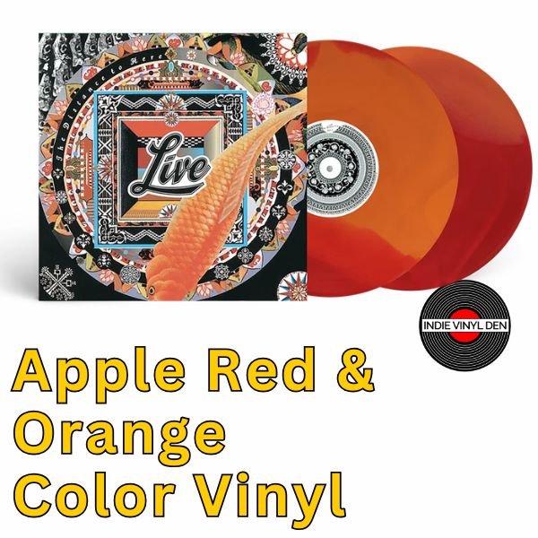 LIVE - The Distance To Here (Deluxe) - Apple Red & Orange Color Vinyl Record
