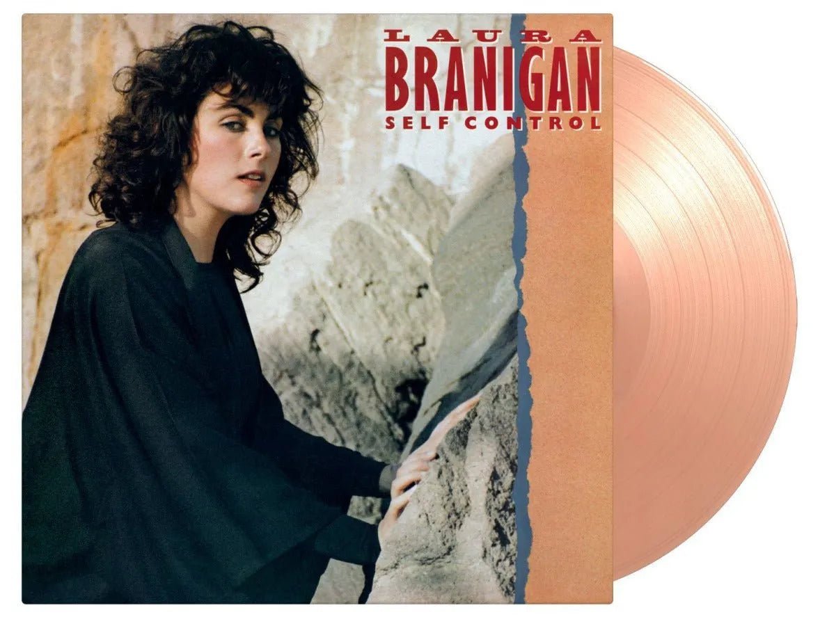 Laura Branigan - Self Control - Crystal clear & pink marbled Vinyl Import rockit-t-shirts.myshopify.com