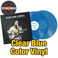 Leonard Cohen - Hallelujah & Songs from His Albums  - Clear Blue Vinyl Record rockit-t-shirts.myshopify.com