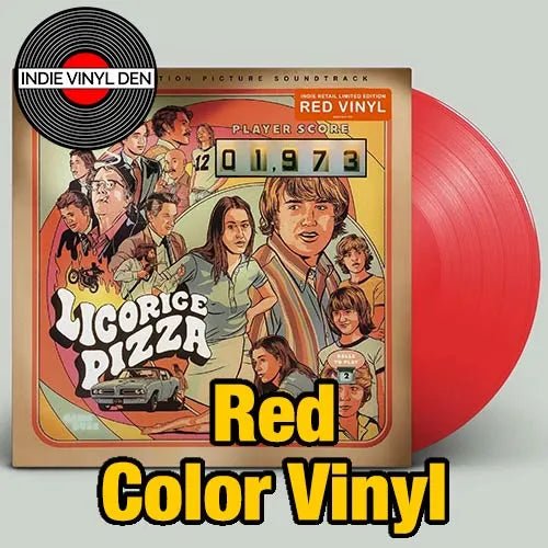 Licorice Pizza: Original Motion Picture Soundtrack - Various Artists - Red Color Vinyl Record 2LP