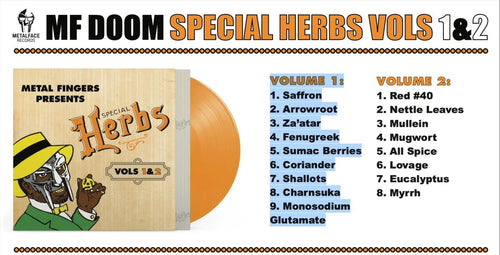 MF DOOM - Metal Fingers Presents: Special Herbs Vol. 0-9 - Color Vinyl Record rockit-t-shirts.myshopify.com #Indie_Vinyl_Den#