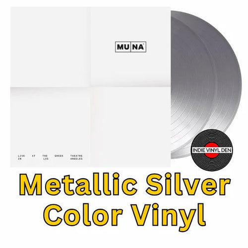 MUNA - Live at The Greek Theatre in Los Angeles - Metallic Silver Color Vinyl Record rockit-t-shirts.myshopify.com #Indie_Vinyl_Den#