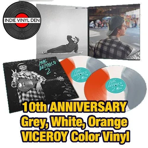 Mac Demarco - 2 - 10th Anniversary Grey / White / Orange VICEROY Color Vinyl Record 2LP
