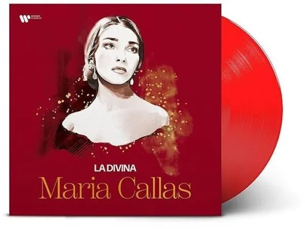 Maria Callas -  La Divina - Compilation (BEST OF CALLAS) - Red Color Vinyl rockit-t-shirts.myshopify.com #Indie_Vinyl_Den#
