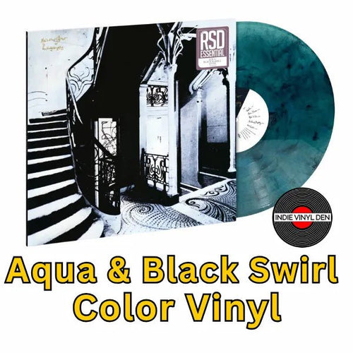 Mazzy Star -  SHE HANGS BRIGHTLY - Aqua & Black Swirl Color Vinyl Record rockit-t-shirts.myshopify.com #Indie_Vinyl_Den#