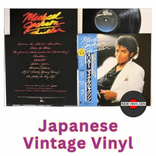 Michael Jackson - Thriller - Japanese Vintage Vinyl rockit-t-shirts.myshopify.com #Indie_Vinyl_Den#