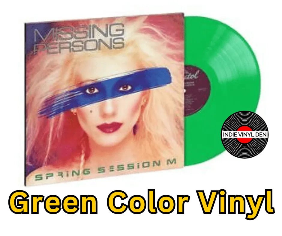 Missing Persons - Spring Session M - Neon Green Color Vinyl Record rockit-t-shirts.myshopify.com #Indie_Vinyl_Den#