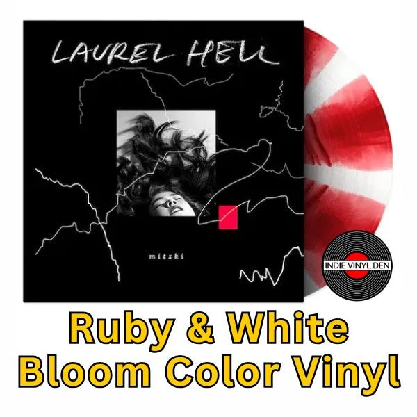 Mitski - Laurel Hell - Ruby & White Bloom Color Vinyl Record