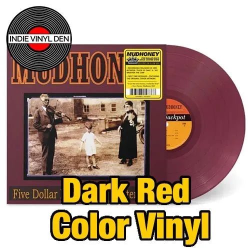 Mudhoney - Five Dollar Bob's Mock - Dark Red Color Vinyl Record rockit-t-shirts.myshopify.com #Indie_Vinyl_Den#