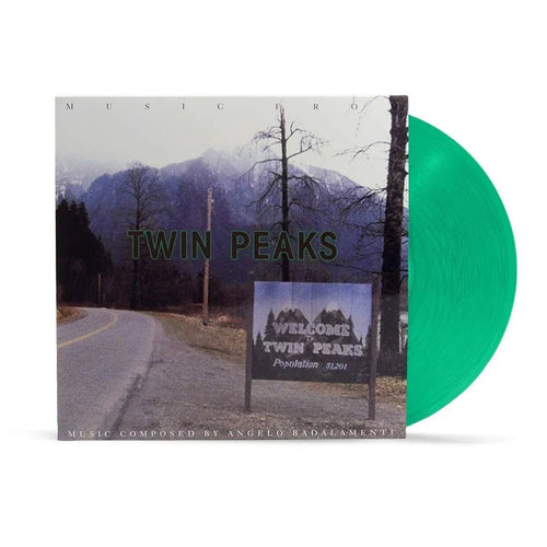 Music From Twin Peaks - Angelo Badalamenti -Green Color Vinyl Record * rockit-t-shirts.myshopify.com #Indie_Vinyl_Den#