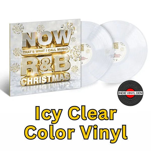 NOW R&B Christmas - 2LP Icy Clear Color Vinyl Record rockit-t-shirts.myshopify.com #Indie_Vinyl_Den#