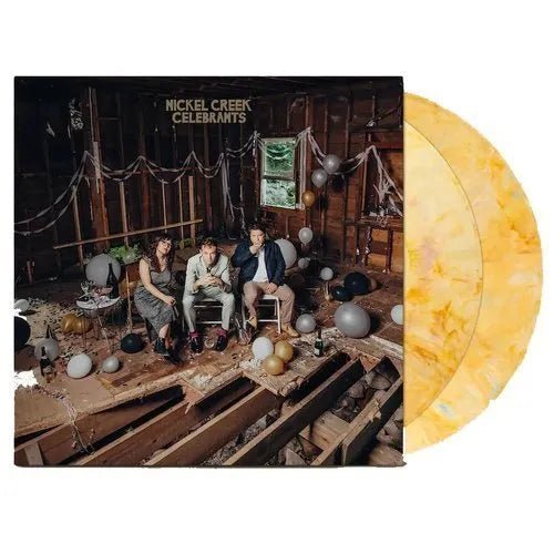 Nickel Creek - Celebrants - Confetti Yellow Color Vinyl 2LP rockit-t-shirts.myshopify.com #Indie_Vinyl_Den#