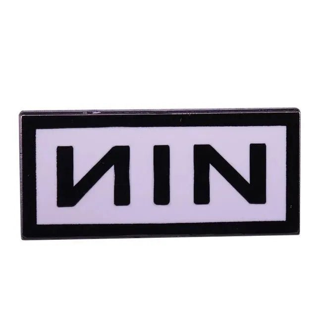 Nine Inch Nails NIN Logo - Enamel Pin rockit-t-shirts.myshopify.com #Indie_Vinyl_Den#