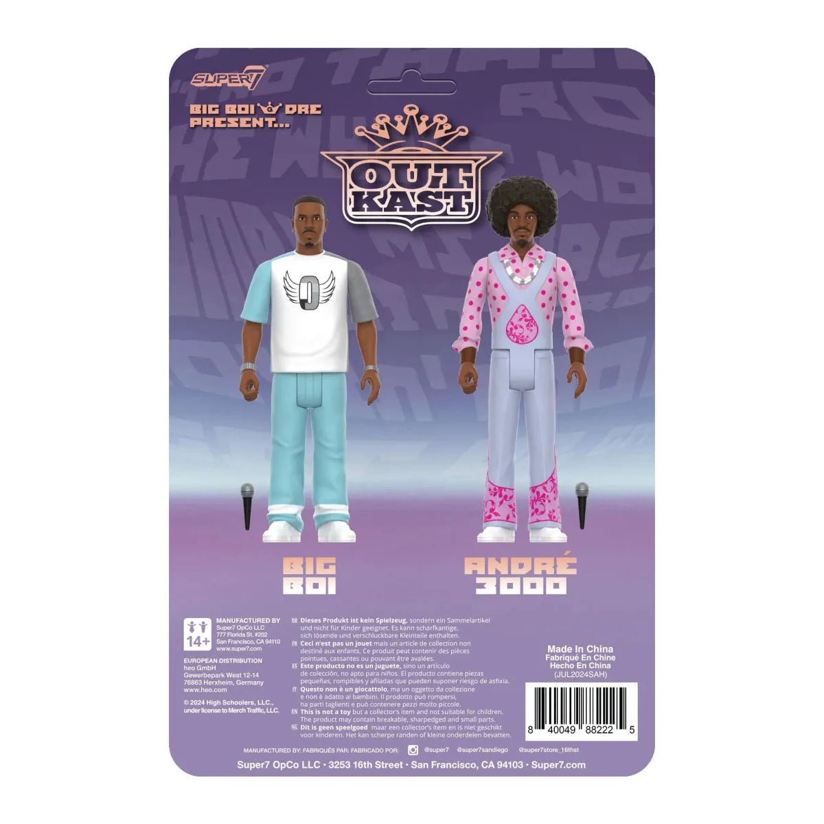 OutKast ReAction Figures Wave 3 OutKast (Big Boi & Dre Present) - Super 7 rockit-t-shirts.myshopify.com #Indie_Vinyl_Den#