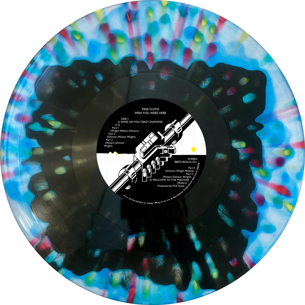 Pink Floyd - Wish You Were Here: 50th Anniversary - Quadratic Coral Splatter Color Vinyl
