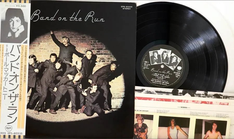 Paul McCartney &amp; Wings - Band on the Run - Vinilo vintage japonés 