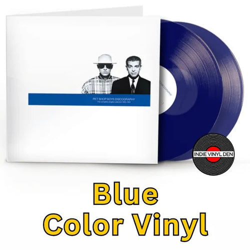 Pet Shop Boys - Discography: The Complete Singles Collection - Blue Color Vinyl Record rockit-t-shirts.myshopify.com #Indie_Vinyl_Den#