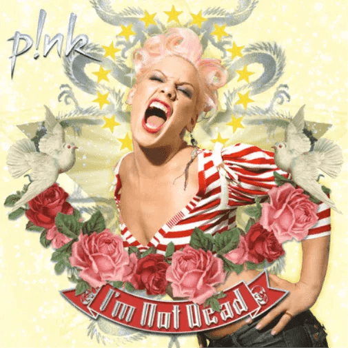 Pink - I'm Not Dead - Pink Color Vinyl Record * rockit-t-shirts.myshopify.com #Indie_Vinyl_Den#