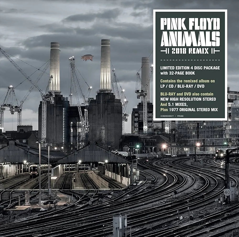 Pink Floyd - Animals (2018 Remix) - disco de vinilo con blu-ray, dvd, cd, libro 