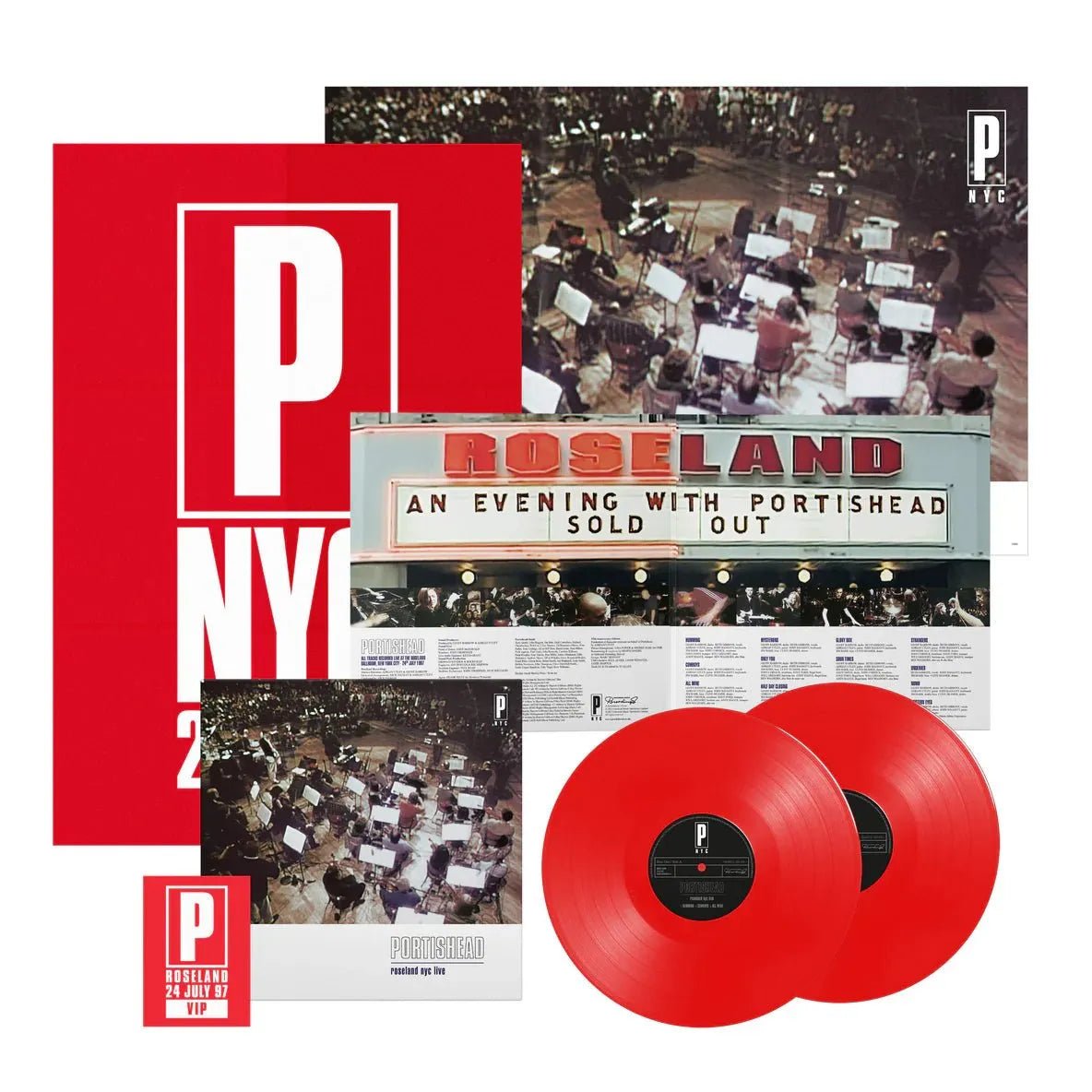 Portishead - Roseland NYC Live 25 - Disco de vinilo de color rojo 2LP Importación