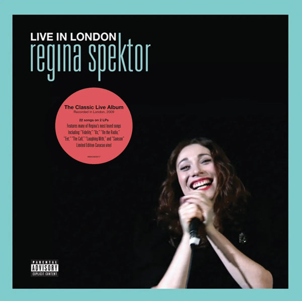 Regina Spektor Live in London - Curacao Blue Color Vinyl Record