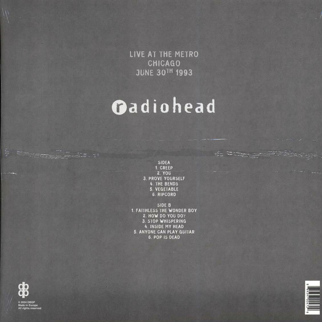 Radiohead - Live In Chicago, June 1993 - Vinyl Record