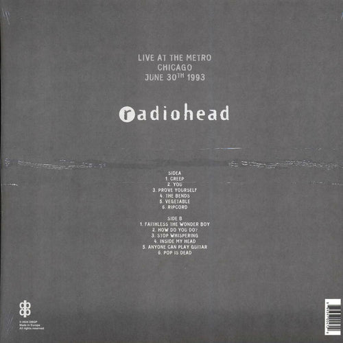 Radiohead - Live In Chicago, June 1993 - Vinyl Record