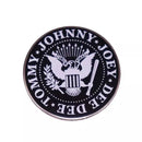 Ramones Names Round - Enamel Pin rockit-t-shirts.myshopify.com