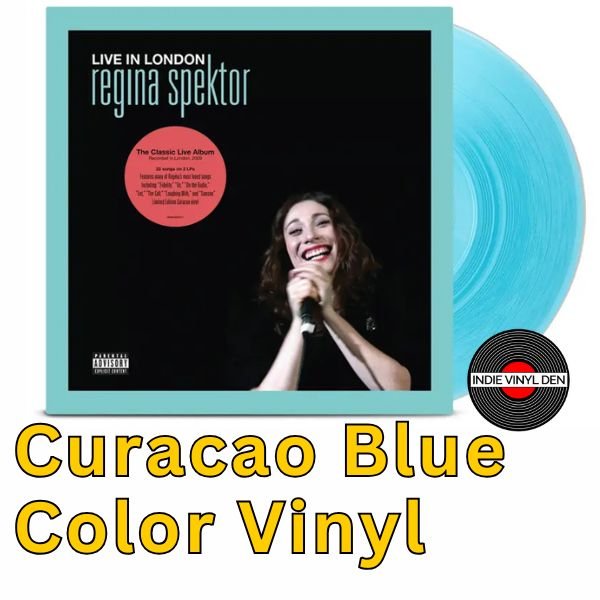 Regina Spektor Live in London - Curacao Blue Color Vinyl Record