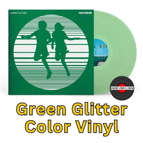 Rival Schools - United By Fate - Green Glitter Color Viny rockit-t-shirts.myshopify.com #Indie_Vinyl_Den#