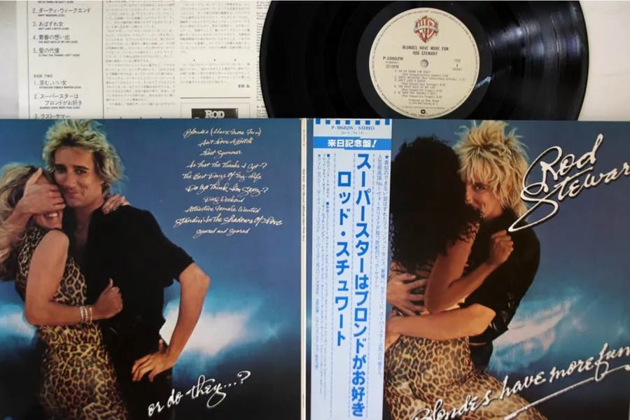 Rod Stewart - Las rubias se divierten más - Vinilo vintage japonés