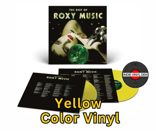 Roxy Music - The Best Of - (Half Speed) Yellow Color Vinyl Record 2LP rockit-t-shirts.myshopify.com #Indie_Vinyl_Den#
