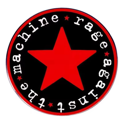 Rage Against the Machine Logo Round - Enamel Pin