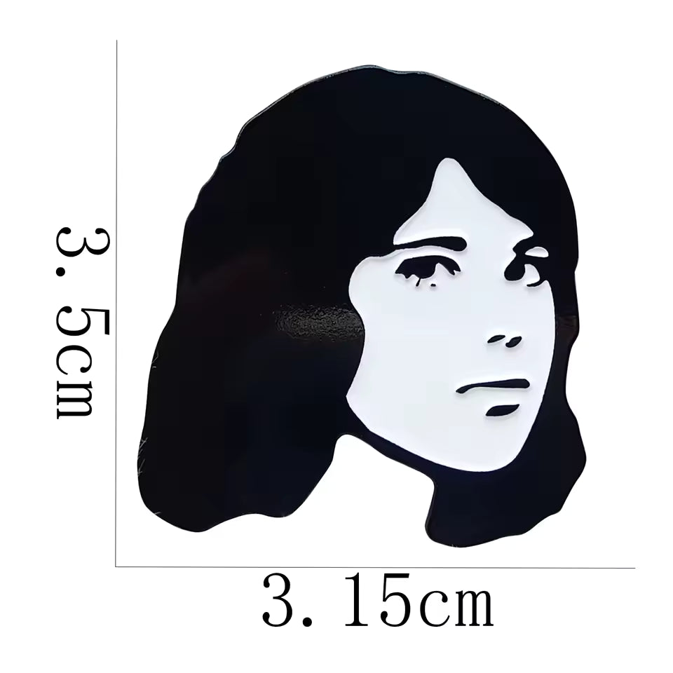 TV Girl Face - Enamel Pin