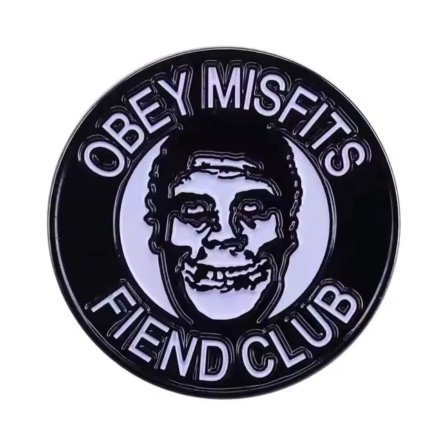 Misfits Obey Round - Enamel Pin