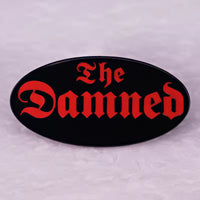 Damned Oval Logo - Enamel Pin